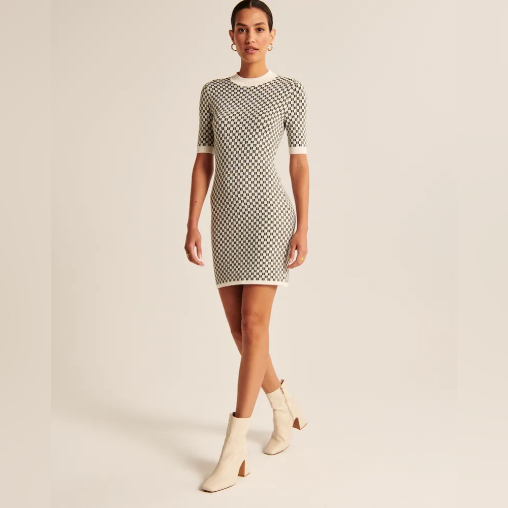 NWT Abercrombie Mockneck Mini Sweater Dress XS
